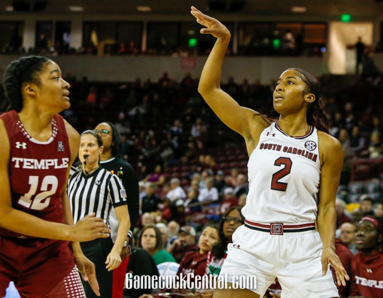 WBB: South Carolina Shoots The Lights Out, Beats Temple - GamecockScoop