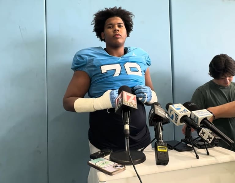 UNC OL Howard Sampson Discusses Becoming a Starter, Deep RB Group, and More