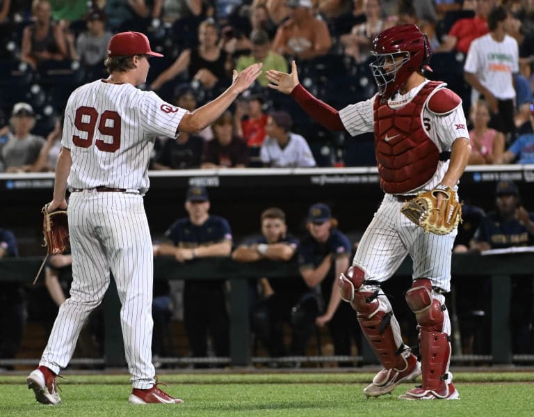 Oklahoma Sooners send Texas A&M Aggies to CWS Losers' Bracket