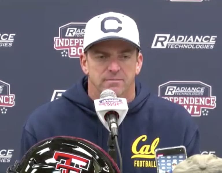 WATCH Cal's postgame press conference after Independence Bowl loss to TTU GoldenBearReport