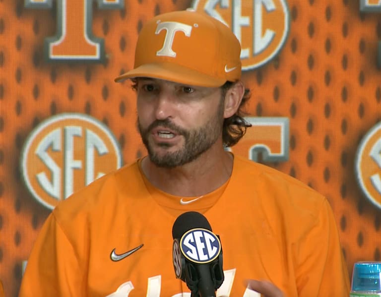 WATCH: Tennessee baseball coach Tony Vitello talks win over Texas