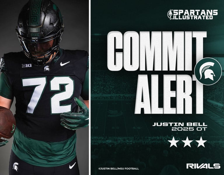 Instate 2025 Offensive Tackle Justin Bell Commits to Michigan State