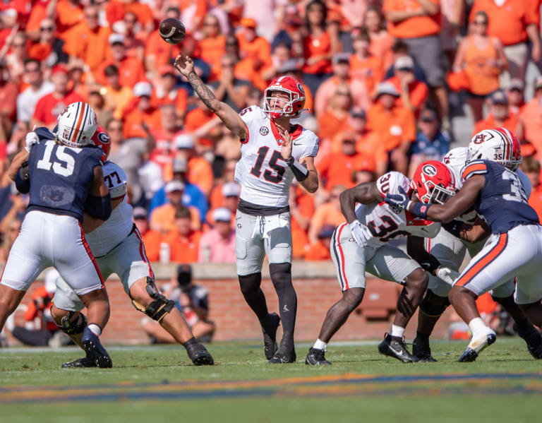 Carson Beck's Composure Leads Georgia Bulldogs To Victory Over Auburn ...