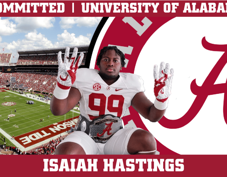 Isaiah Hastings commits to the Crimson Tide
