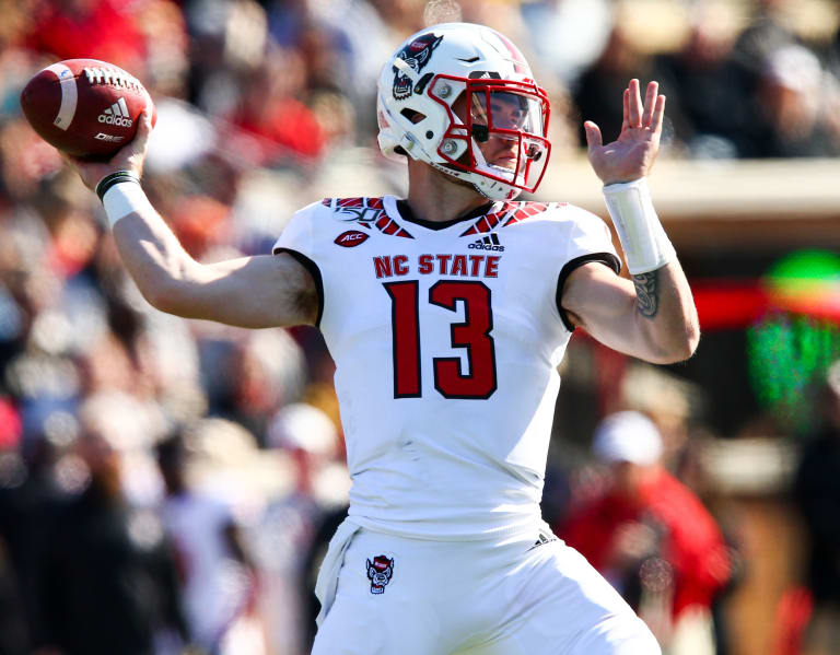 NC State redshirt junior quarterback Devin Leary is done for the season.