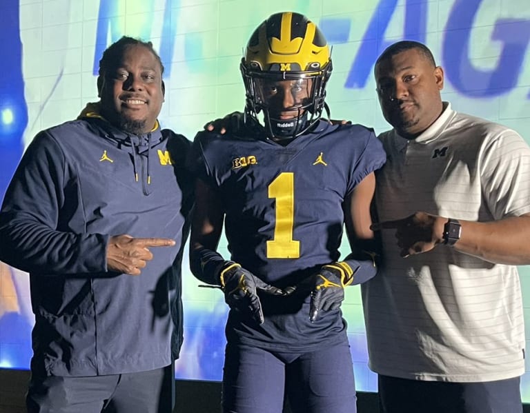 2025 WR Taz Williams Jr. feels the love during his Michigan visit ...