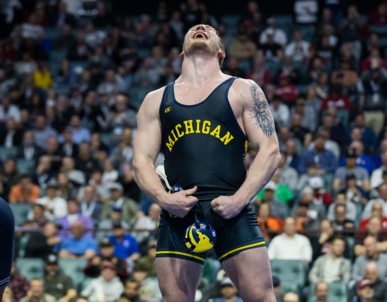 Michigan's Mason Parris Talks Winning Heavyweight National Championship ...