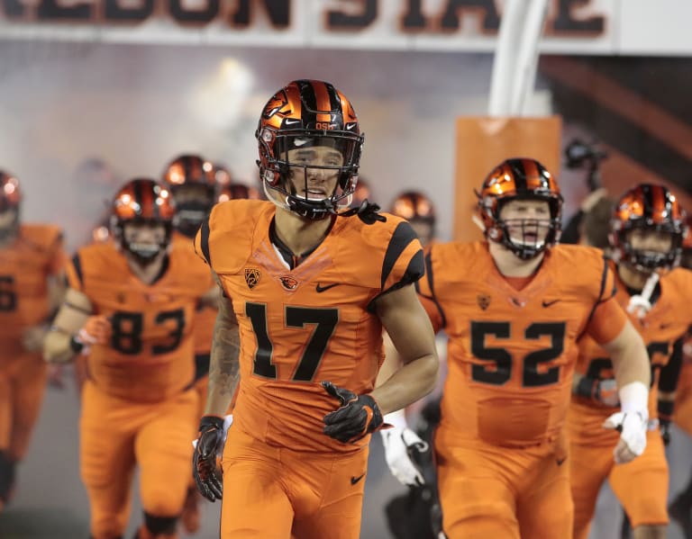 Former Oregon State star Isaiah Hodgins opening eyes at the