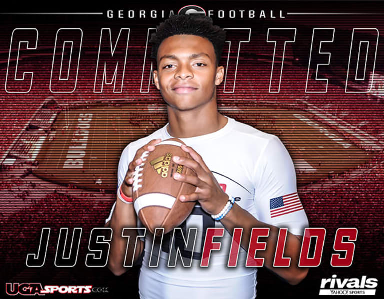 Nations No 1 Dual Threat Quarterback Justin Fields Commits To Georgia