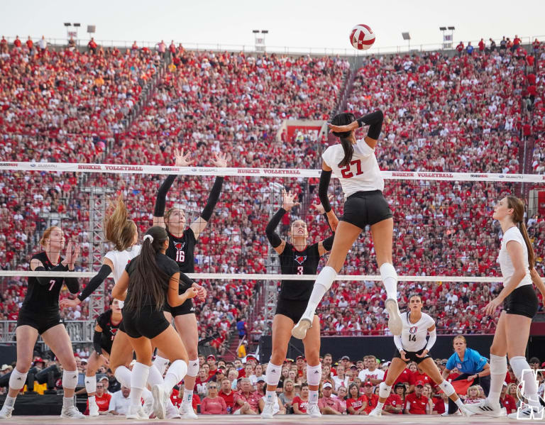 Nebraska Volleyball Nebraska breaks world record for highest attended
