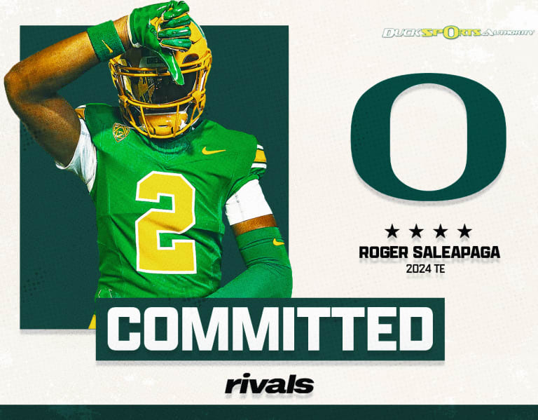 Quaaaack Four Star Te Roger Saleapaga Commits To Oregon Ducksportsauthority