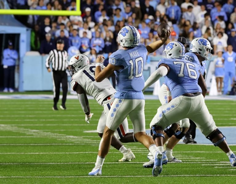 North Carolina UNC Tar Heels Football 31-27 Virginia Cavaliers At ...