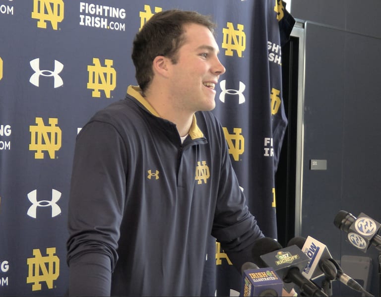 Video: QB Riley Leonard’s First Notre Dame Press Conference ...