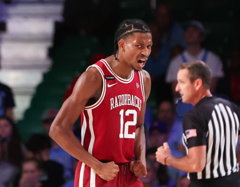 Arkansas G Tramon Mark released from hospital after late-game scare