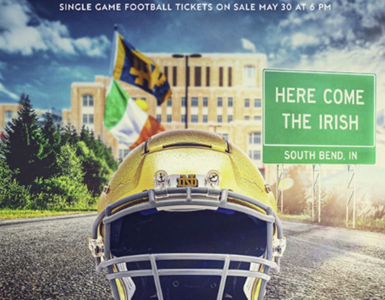 Notre Dame Football Singlegame Tickets Set To Go On Sale Next Thursday