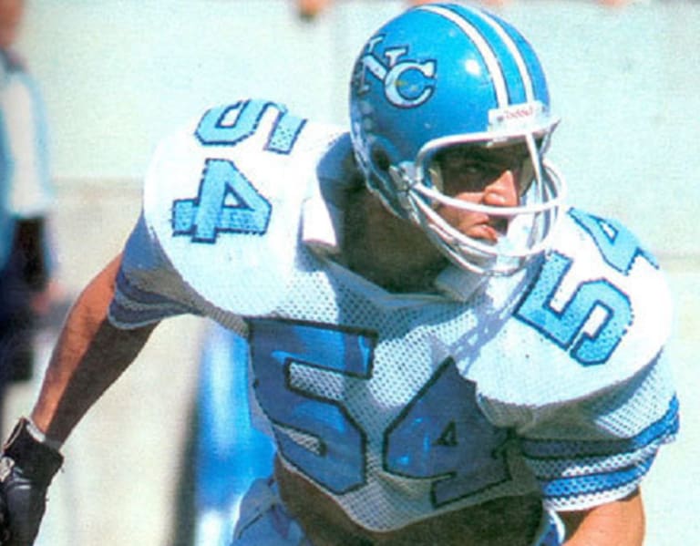 UNC football uniforms through the years.
