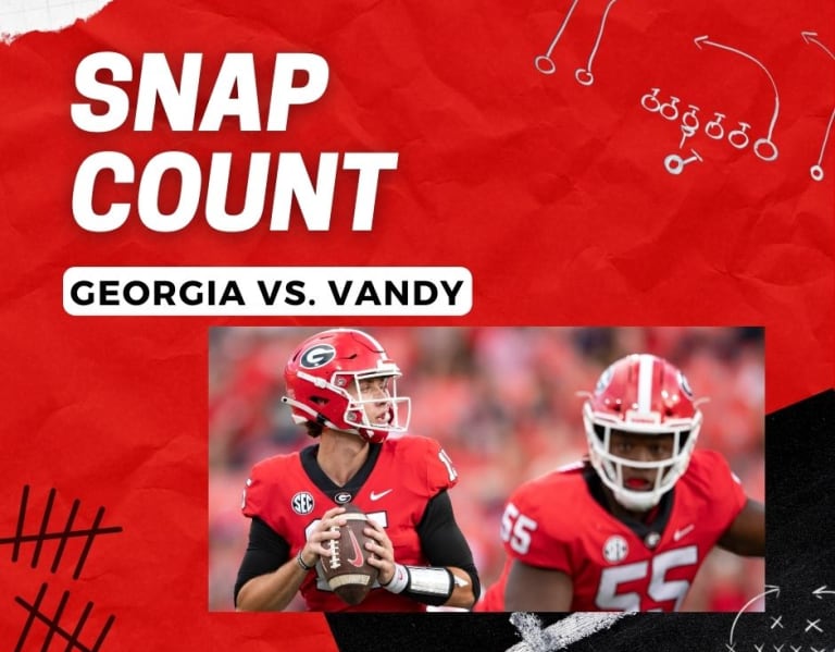 Snap Count UGA vs Vanderbilt UGASports