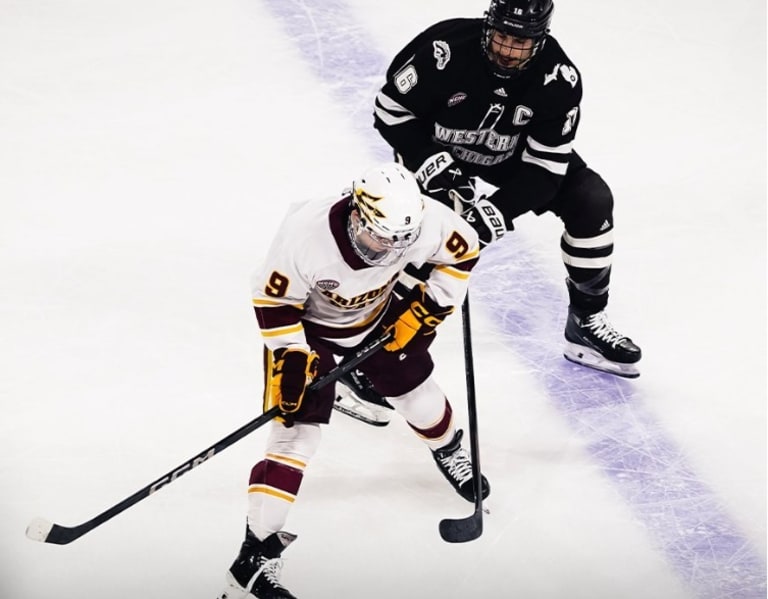 Sun Devils fall in overtime on senior night to split Western Mich. series