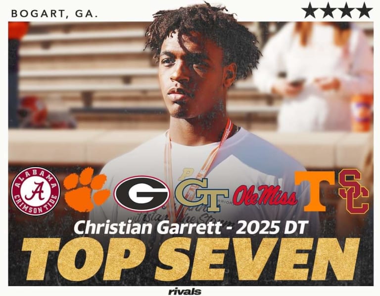 Tennessee Football Makes Top 7 For 2025 4star DL Christian Garrett