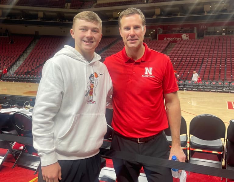 Nebraska Basketball 2024 point guard Dayton Forsythe takes in