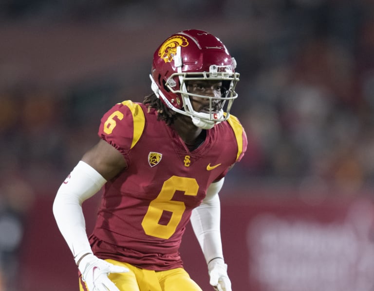 USC Trojans cornerback Isaac Taylor-Stuart during a college football