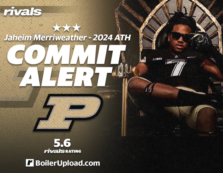 2024 threestar athlete Jaheim Merriweather commits to Purdue