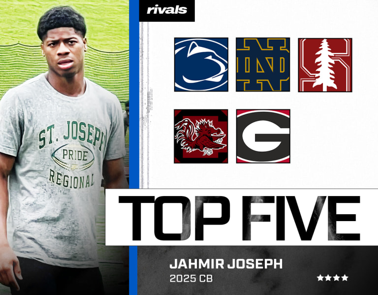Rivals250 defensive back Jahmir Joseph has narrowed down his choices to five top schools and has scheduled upcoming official visits.