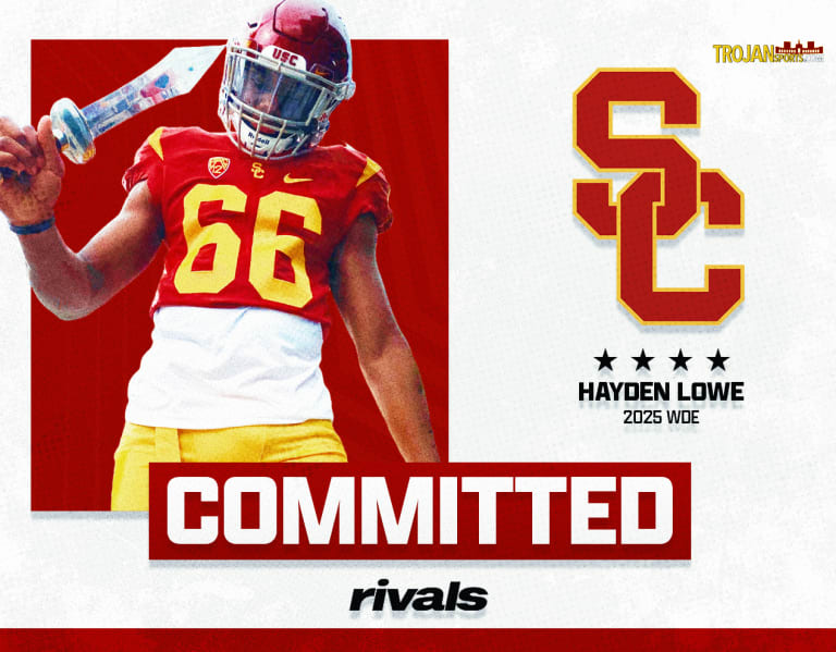 Fourstar 2025 DE Hayden Lowe commits to USC TrojanSports USC