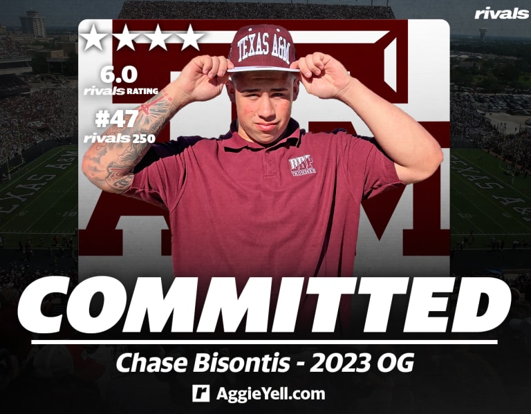 Texas A&M Gets A Commitment From Rivals100 OL Chase Bisontis ...