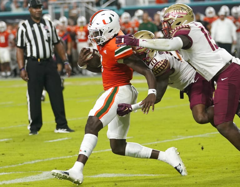 By The Numbers SideBySide Comparison Miami Vs. Florida State