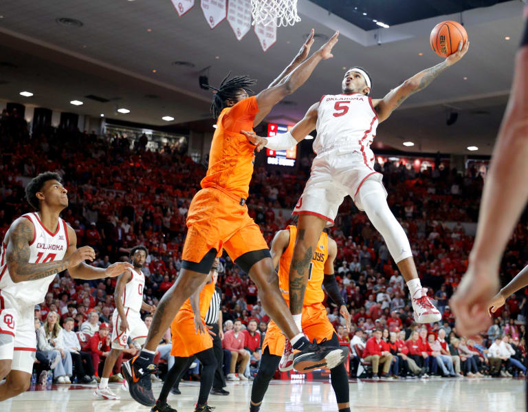 Sooners Use Late Run To Outlast Oklahoma State Score Bedlam Win At