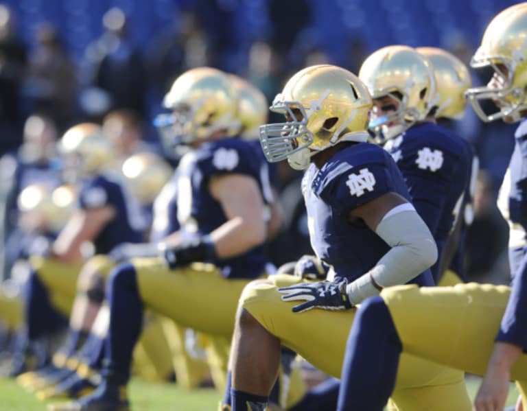 Notre Dame Football Game Against Wisconsin At Soldier Field Draws Noon