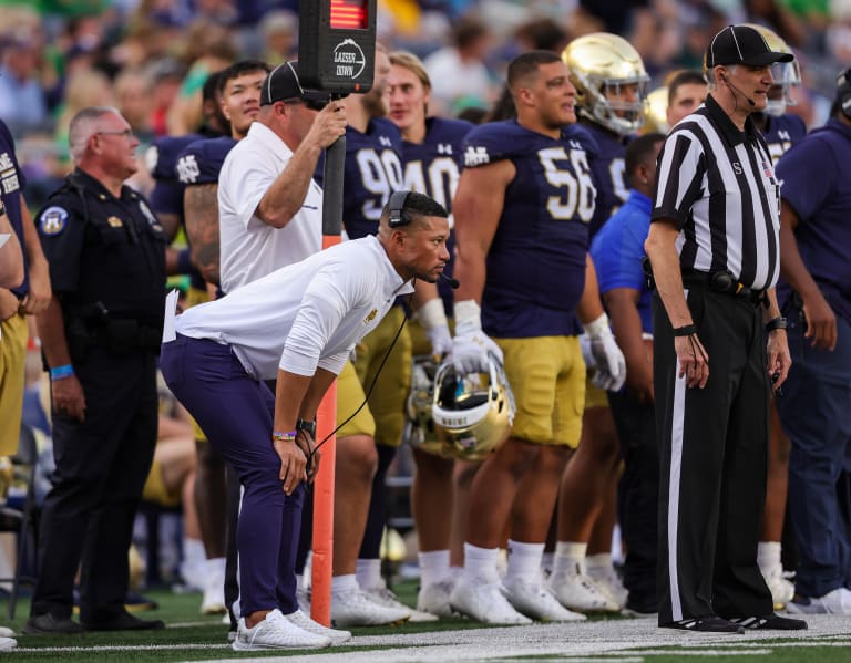 Referee Ramon George had trouble spotting ball on final play for