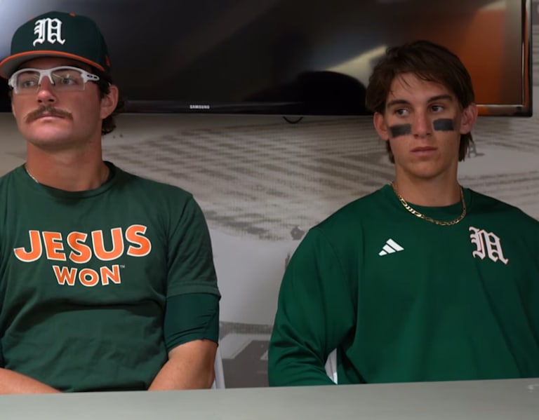 Video: Players Hugus and Ogden talk post-game after 3-2 loss to Notre Dame