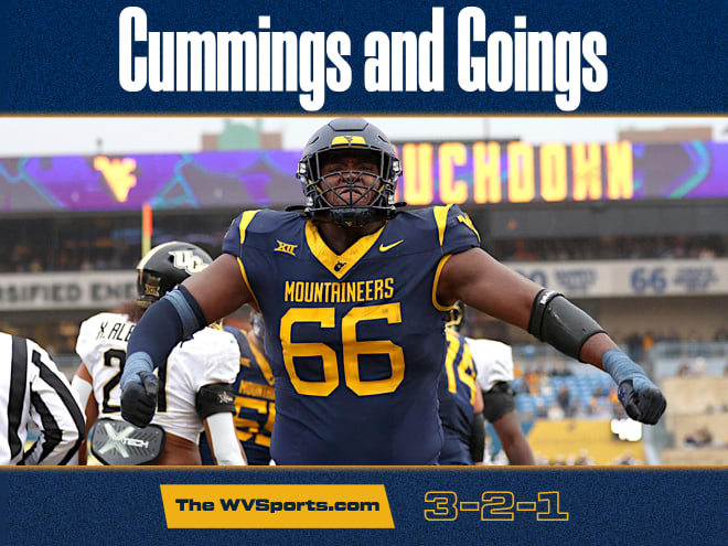 Cummings and Goings: The WVSports.com: 3-2-1