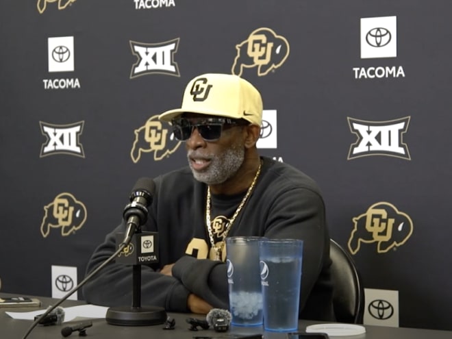 WATCH: Coach Deion Sanders and CU players talk after Tuesday's practice