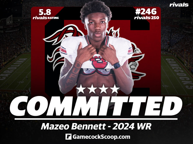 Rivals250 WR Mazeo Bennett announces his commitment to South Carolina