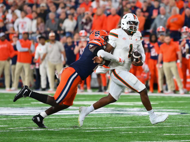 No. 6 Miami upset by Syracuse in season finale, ACC title hopes dashed