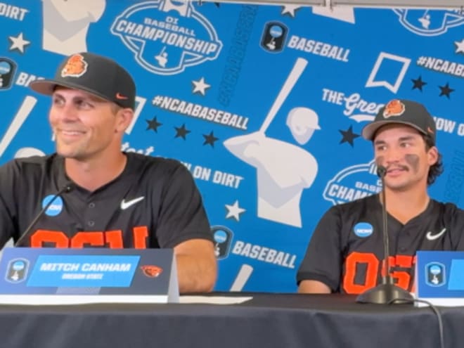 WATCH: Oregon State Baseball Talks Super Regional G1 Win vs Florida State