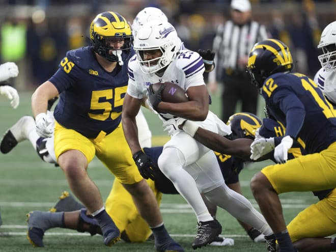 Northwestern PFF snap count analysis vs. Michigan