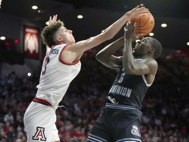 RECAP: No. 10 Arizona smothers ODU 102-44 in lopsided win