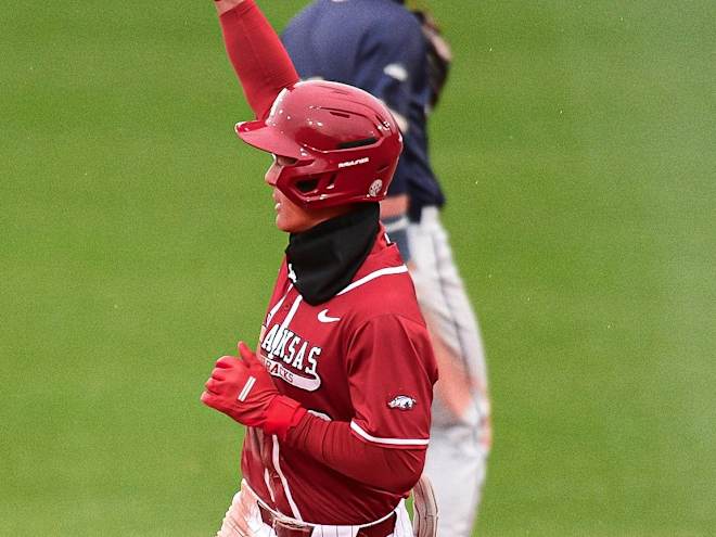 12-run inning leads Arkansas past Oral Roberts