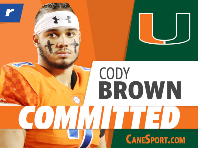 Cody Brown is a Miami Hurricane