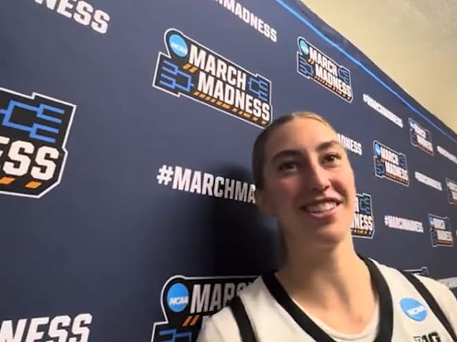 WATCH: Lucy Olsen Talks Iowa Win Over Murray State