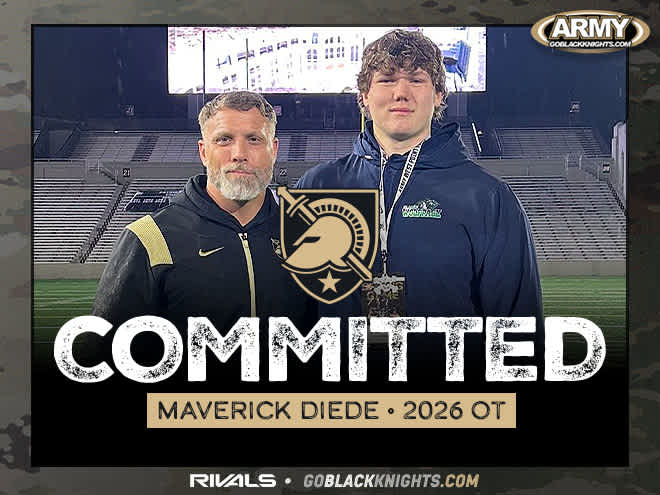 OL/DL Maverick Diede knew that Army was the place for him during visit