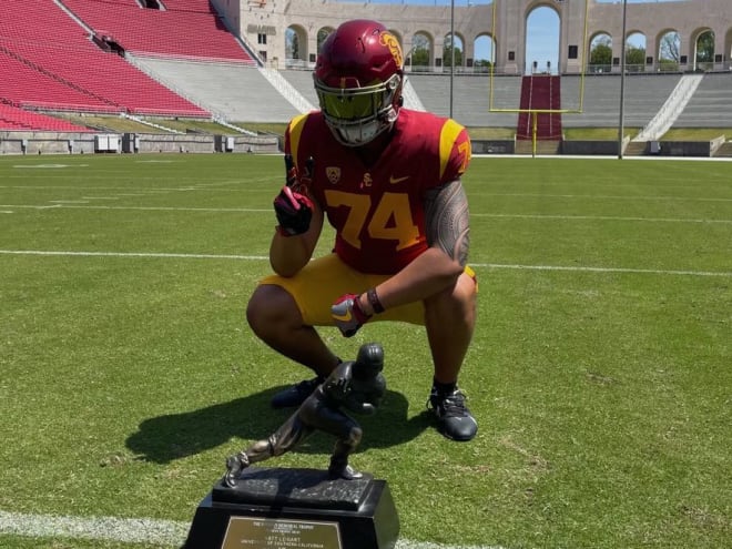 2024 OL Justin Tauanuu discusses his meaningful recent offer from USC