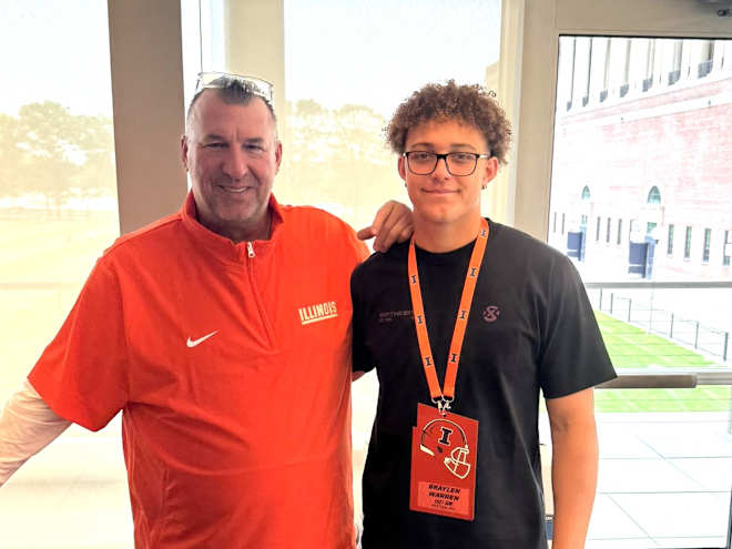 Top quarterback target Braylen Warren checks out Illinois
