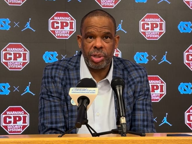 Hubert Davis Postgame Presser From UNC's Rout of American