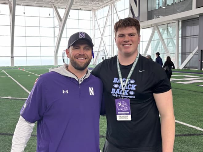 Northwestern offer a moment that local 2027 OL Luke Injaychock won't forget