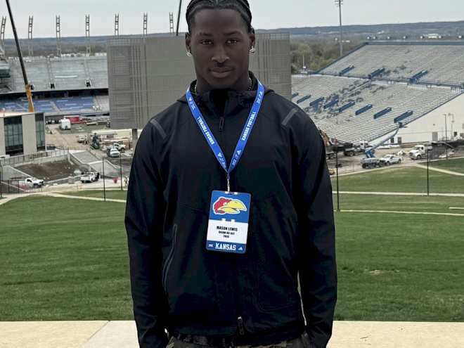 Mason Lewis talks about KU visit, talking with coaches for an official